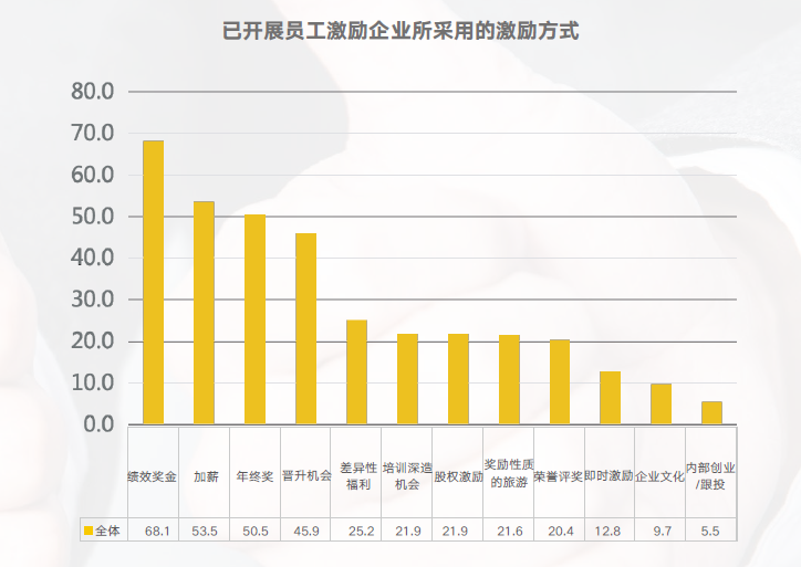 现行员工激励方式